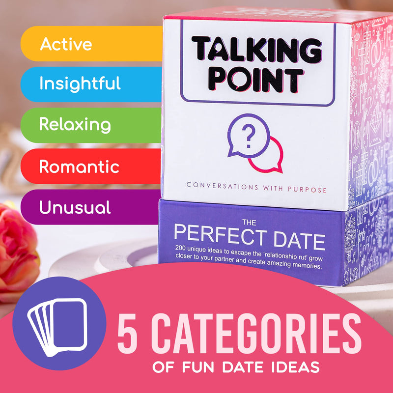 200 Awesome Date Night Ideas - Have Fun and Build Connection with Question Cards, Couples Games and Romantic Adventures - Dating or Married Couples Date Night Kit - Couples Card Games for Adults - BeesActive Australia
