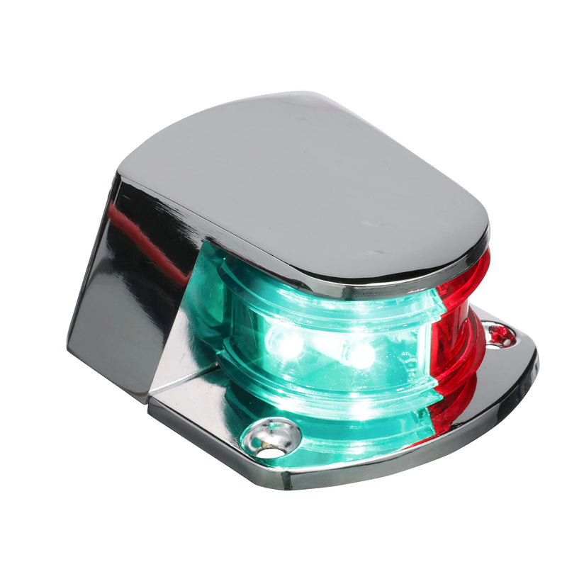 [AUSTRALIA] - Seachoice 02031 LED Bi-Color Bow Light – Zamak, Red and Green Lenses, 1-Mile Visibility for Sail or Powerboats Under 39 Feet 