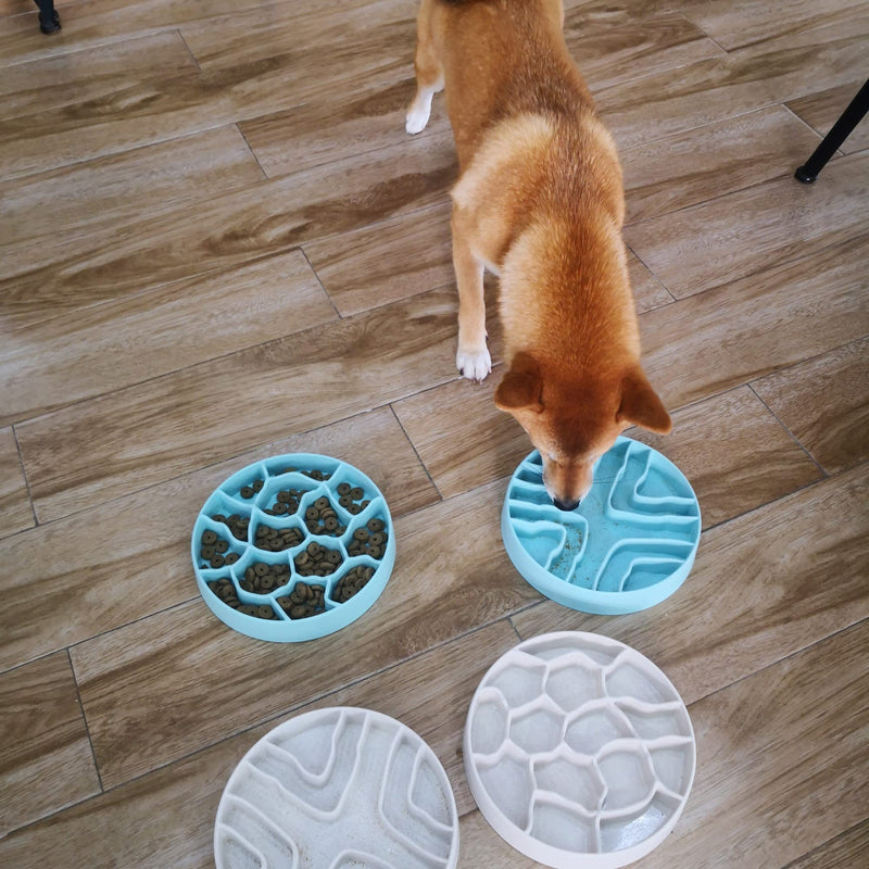 8 Inch Slow Feeder Dog Bowl, Dog Bowl, Maze Pet Bowls,Cat Bowls, Anti Gulping Healthy Eating, Slow Feeder Pet Bowl, Slow Eating Healthy Design for Small Medium Size Dogs & Cats Primary color - BeesActive Australia