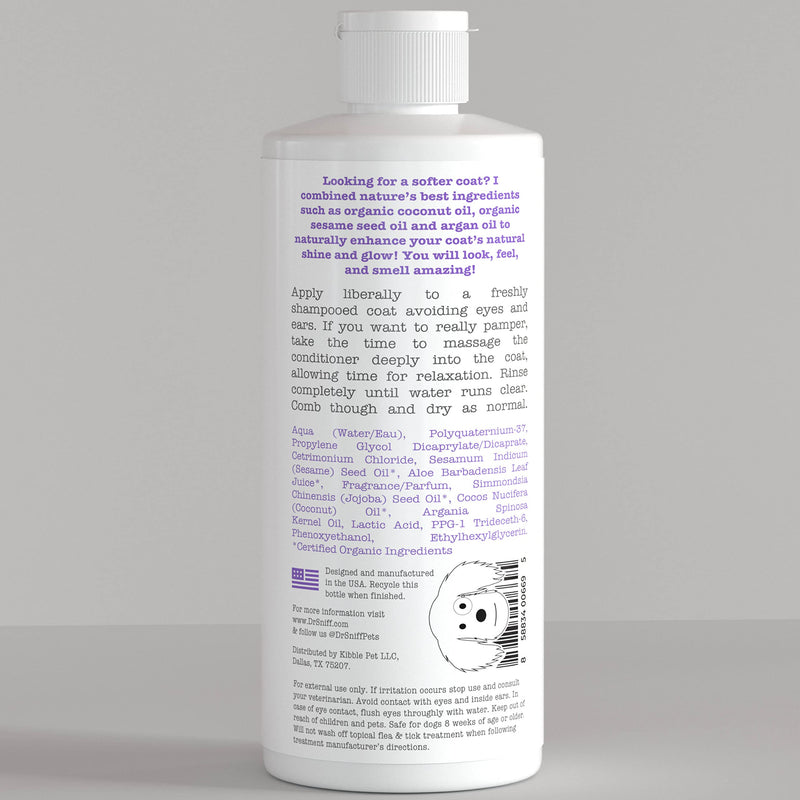Dr. Sniff Dream Coat Dog Conditioner, Hydrating Organic Coconut Oil Grooming Treatment, Softens Pet Hair & Moisturizes Dry Skin, Made in The USA, 13.5 Oz - BeesActive Australia