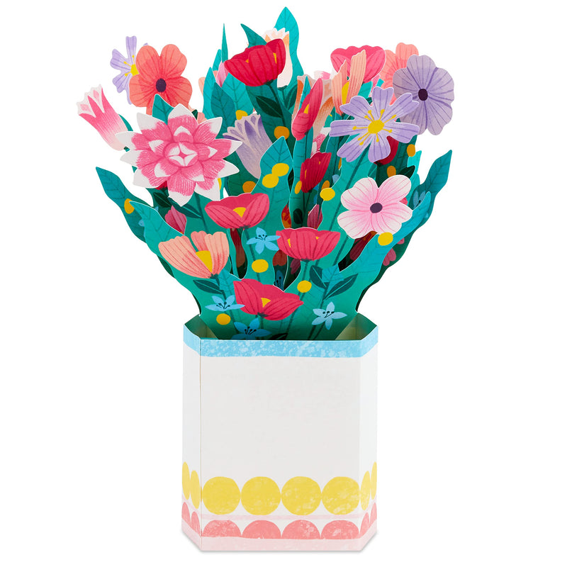 Hallmark Paper Wonder All Occasion 3D Pop Up Card (Colorful Bouquet) (799RZW1125) - BeesActive Australia