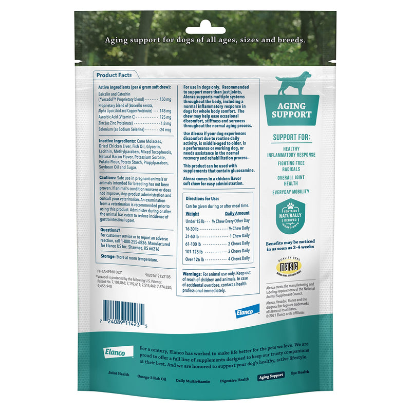 Alenza Soft Chews Aging Support for Dogs 60 count - BeesActive Australia