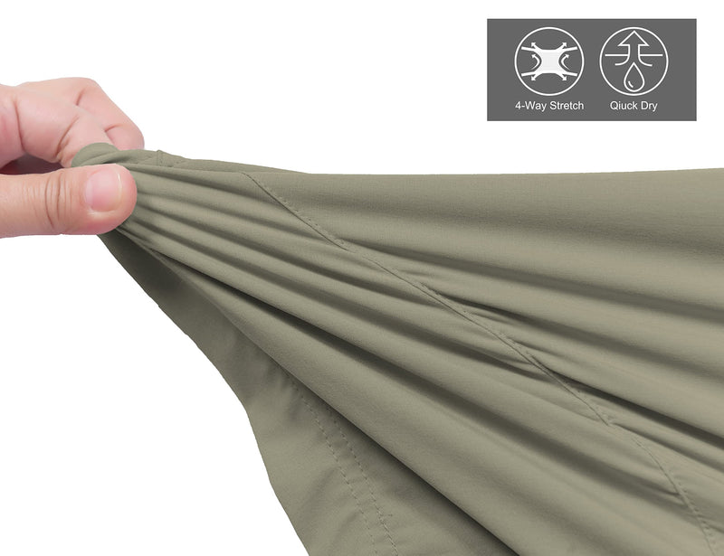 Little Donkey Andy Women's Stretch Quick Dry Shorts for Hiking, Camping, Travel B4 Silver Sage X-Small - BeesActive Australia
