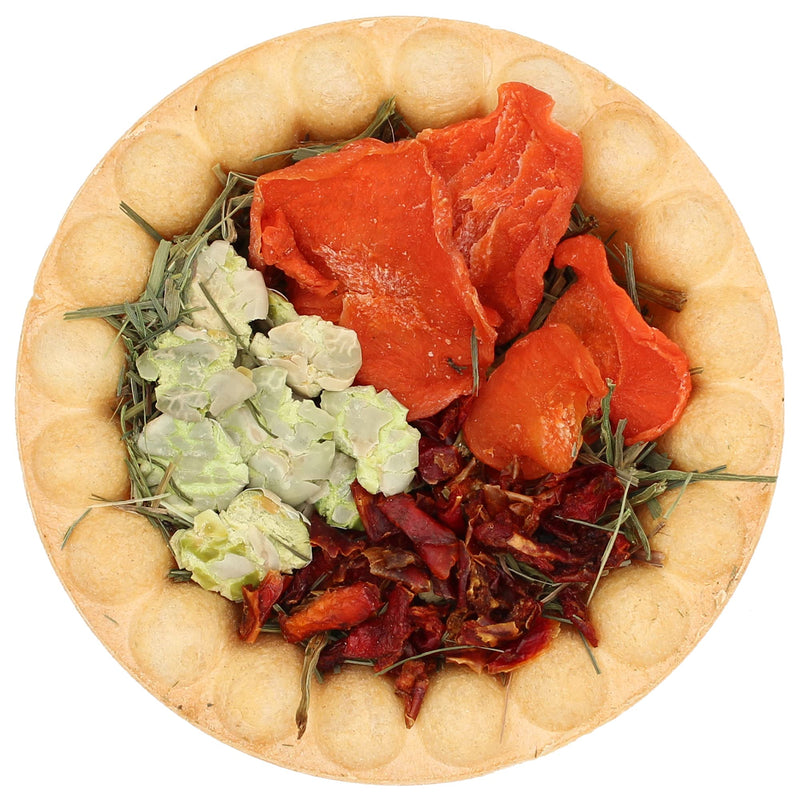 Vitakraft Veggie & Fruity Pie Treat for Pet Rabbits, Guinea Pigs, and Hamsters, 2 Pies,brown,24" x 50" - BeesActive Australia