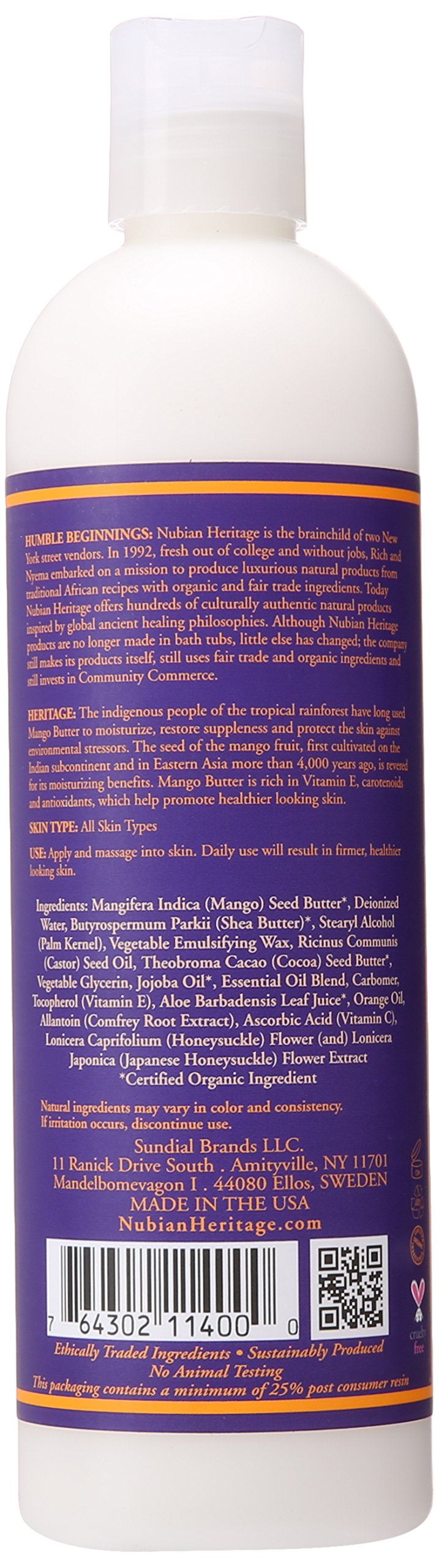 Nubian Heritage Mango Butter Lotion, 13 Fluid Ounce - BeesActive Australia