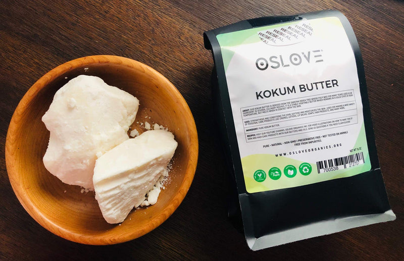 Kokum Butter 1 LB by Oslove Organics-Pure, Natural, Fresh, Thickener for Body Butters, Sunscreens, Soaps, Deodorants and Lotions. - BeesActive Australia
