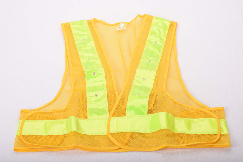 Maxsa 20029 Unisex-Adult Reflective Safety Vest with 16 LEDs Yellow Large - BeesActive Australia