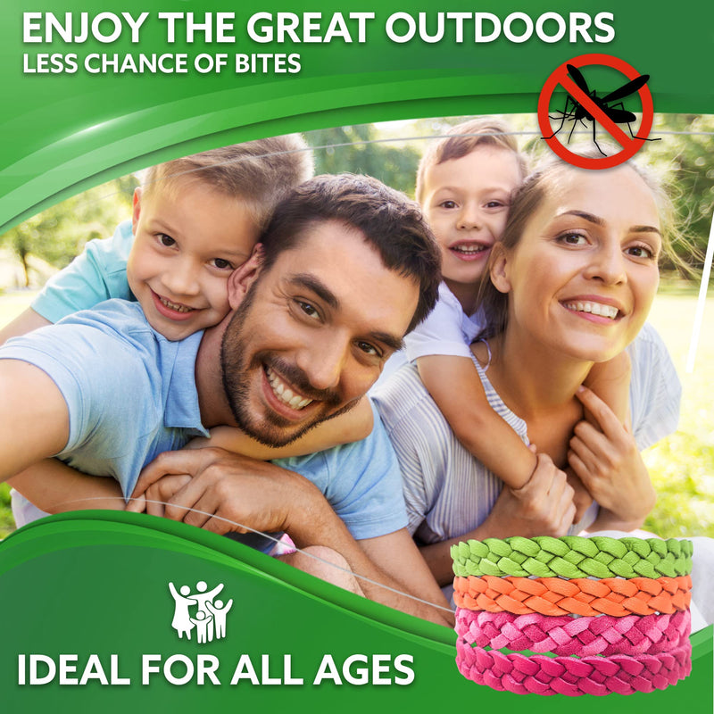 Tanness 12 Pack Mosquito Repellent, Insect Repellent Bracelet, Smidge Insect Repellent, Mosquito Repellent, Woven Deet-Free Insect Repellent, Mosquito Repellent Bracelet, Mosquito Bands, Kids & Adult Solid - BeesActive Australia