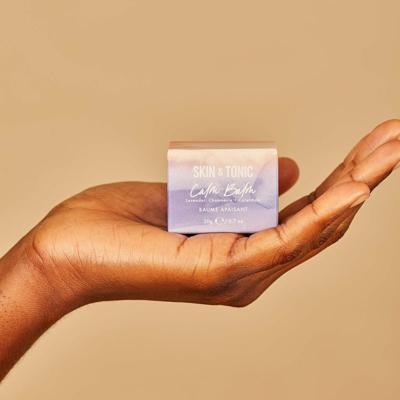 SKIN & TONIC Calm Balm – Calendula, Lavender, Chamomile and Shea Butter – For Dry Skin, Relaxation, Stress and Anxiety Relief – 20g - BeesActive Australia