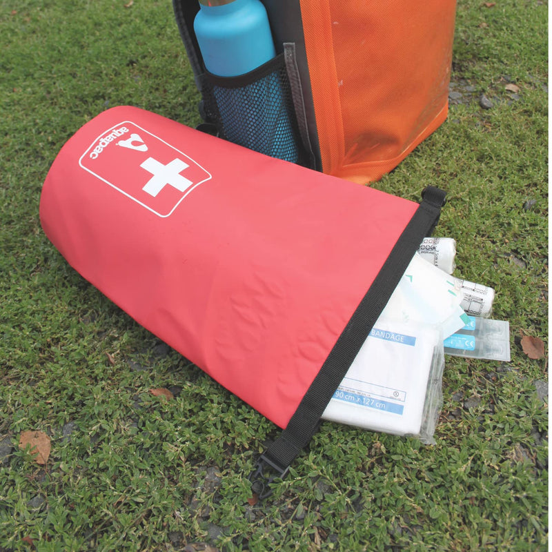 Aquapac Waterproof First Aid Kit Dry Bag for Emergency Use with Secure Buckle - Red - Portable Compact - BeesActive Australia