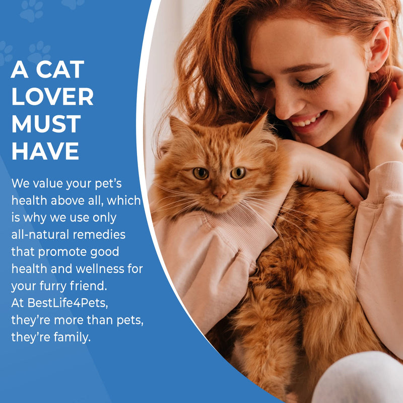 BestLife4Pets - Rectal Prolapse and Anal Gland Pain Relief for Cats - All Natural Cat Supplement to Ease Anal Pain - Soft Chew Treats to Support Healthy Anal Gland and Bowel Function - 450 Pills - BeesActive Australia