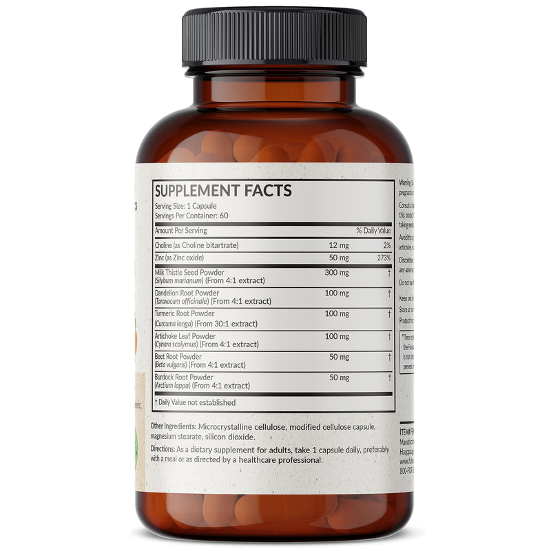 Futurebiotics Liver Detox Advanced Detox & Cleanse Formula Supports Healthy Liver Function with Milk Thistle, Dandelion Root, Turmeric Artichoke Leaf, & More, Non-GMO, 60 Vegetarian Capsules 60 Count (Pack of 1) - BeesActive Australia