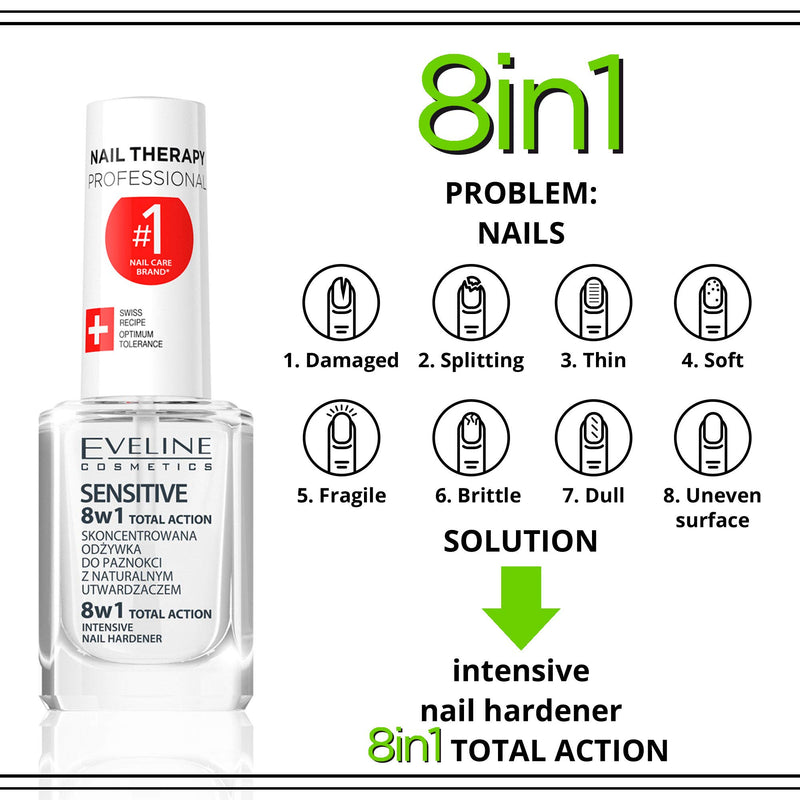 Total Action 8 in 1 Intensive Nail Treatment and Conditioner Sensitive - BeesActive Australia