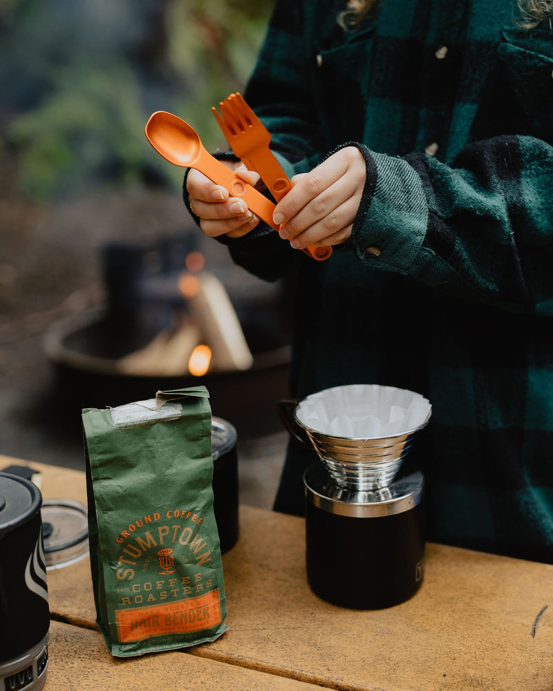 MAGWARE Magnetic Camping Utensils Set - Portable & Reusable Metal Travel Flatware with a Case for Camping, Picnic, Office & Kid's Lunchbox | Camping Cutlery Set | Knife, Fork & Spoon (3 PCS) Blue - BeesActive Australia