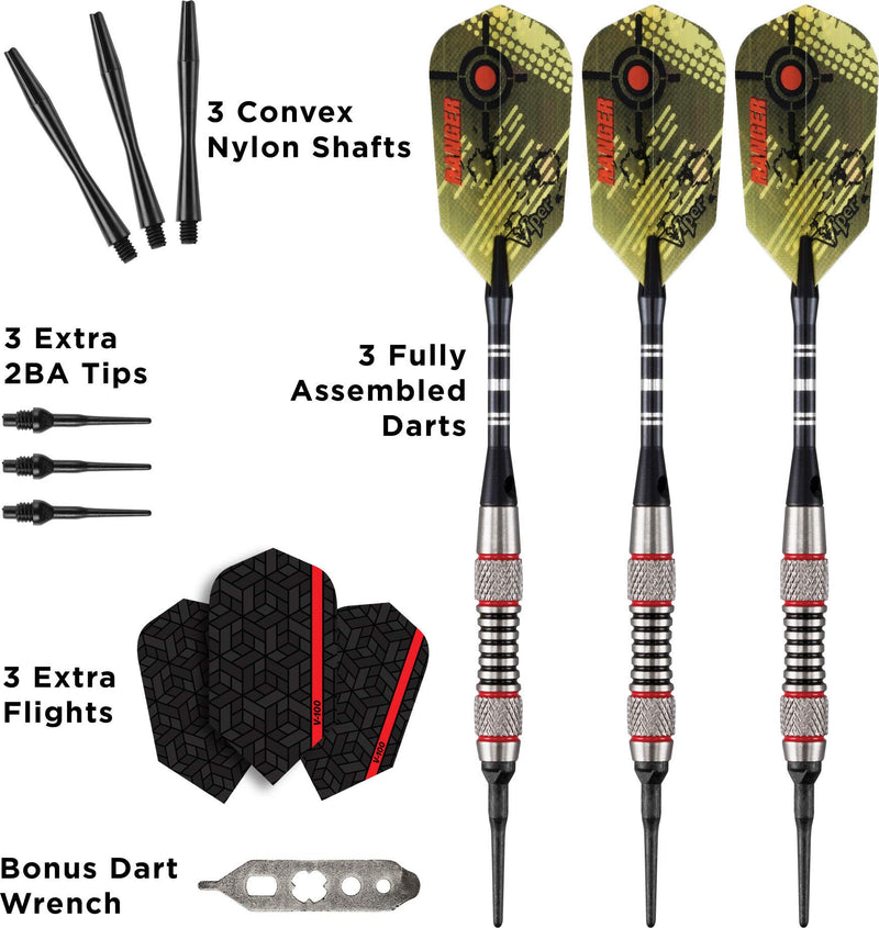 [AUSTRALIA] - Viper Ranger 80% Tungsten Soft Tip Darts 18 Grams 