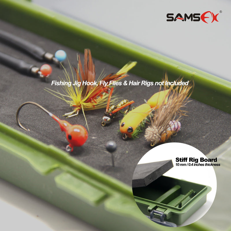 [AUSTRALIA] - SAMSFX Carp Fishing Tackle Box Stiff Hair Rig Board Rig Box Wallet Rig Storage Box 