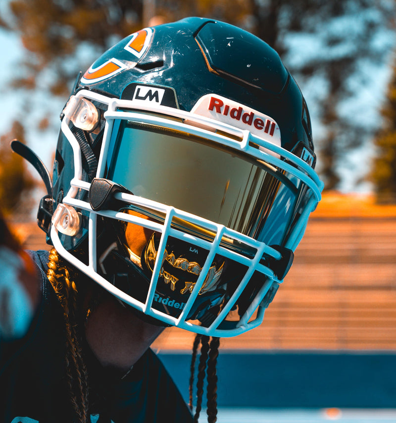 Loudmouth Football Mouth Guard - 3D Chrome Beast Football Mouthpiece, Fits Adult & Youth, Mouth Guard Football Accessories (3D Beast - Chrome Black/Gold) 3d Beast - Chrome Black / Gold - BeesActive Australia