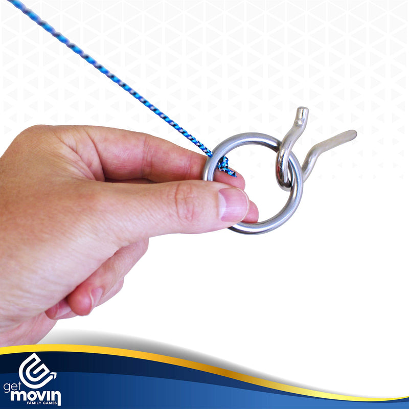Hook and Ring Swing DIY Kit Stainless Steel Hardware and Nylon String Ring Toss Game Indoor – Outdoor for Endless Hours of Fun! GetMovin’ Sports - BeesActive Australia
