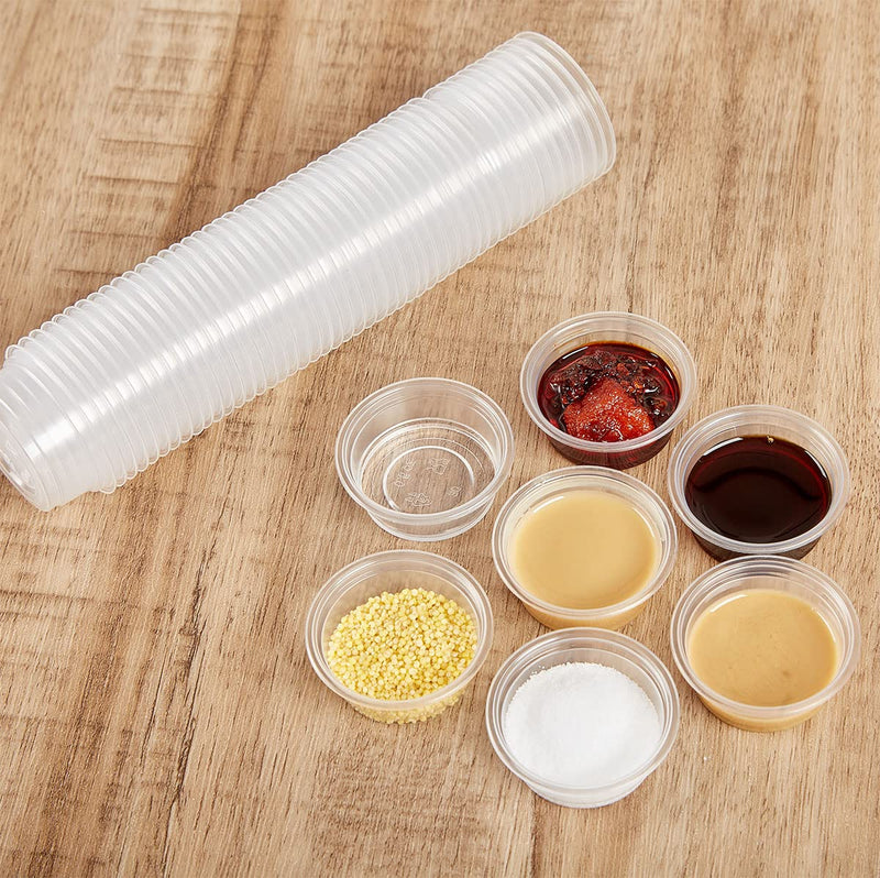 QIHYCUF 100 pcs Small Gecko Food and Water Cups Plastic Reptile Feeding Bowls Ledge Accessories for Crested Gecko Lizards Small Pets, 0.5 oz - BeesActive Australia