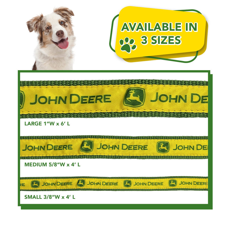 JOHN DEERE PET LEASH for DOGS & CATS, SIZE: Small. A Licensed DOG Leash for the Construction, Tractors, John Deere Super Fan! Walk & Run with your DOG/CAT in-style with the Pets First John Deere Leash - BeesActive Australia