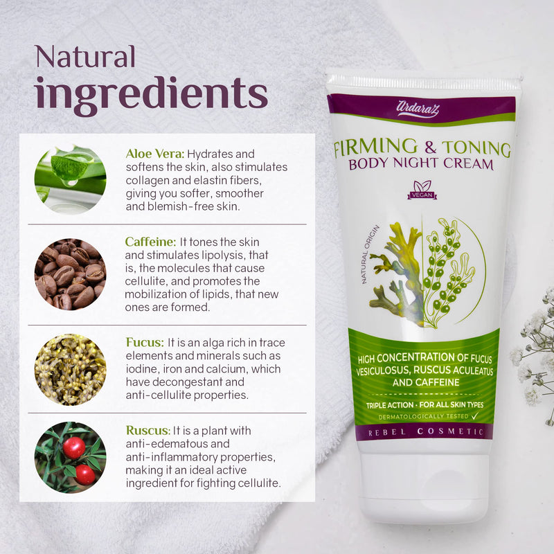 ARDARAZ. Anti-cellulite cream. Intensive Night Abdominal Reducer Aid Triple action. 200 ml. - BeesActive Australia