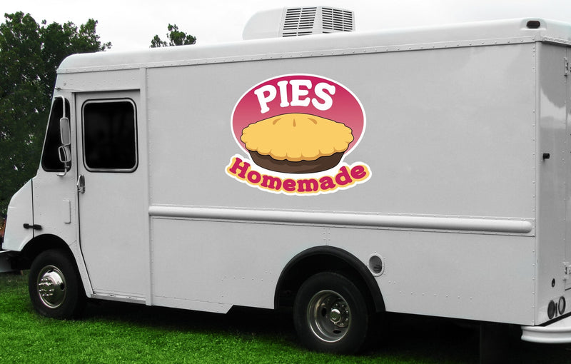 PIES Homemade 8" Concession Decal Sign cart Trailer Stand Sticker Equipment 8" - BeesActive Australia