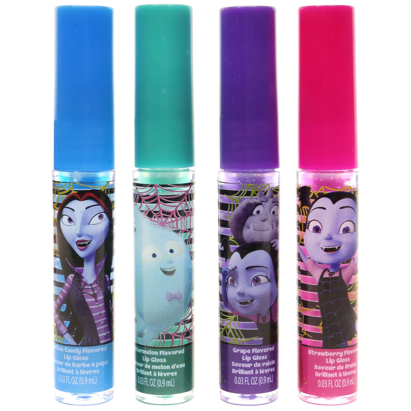 TownleyGirl Vampirina Super Sparkly Lip Gloss Set for Girls, with 4 Fruity Flavors and Decorative Coffin Case - BeesActive Australia