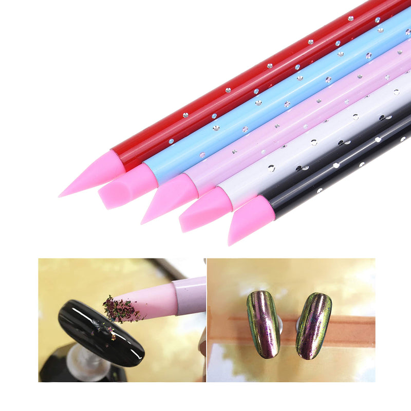 Kare & Kind Nail Art Design Dotting Painting UV Gel Pen Tools - 20x Nail Art Accessories - 15x Nail Art Brushes, 5x Double Ended Sculpting and Dotting Pen - DIY, Home, Salon, Professional Use - BeesActive Australia