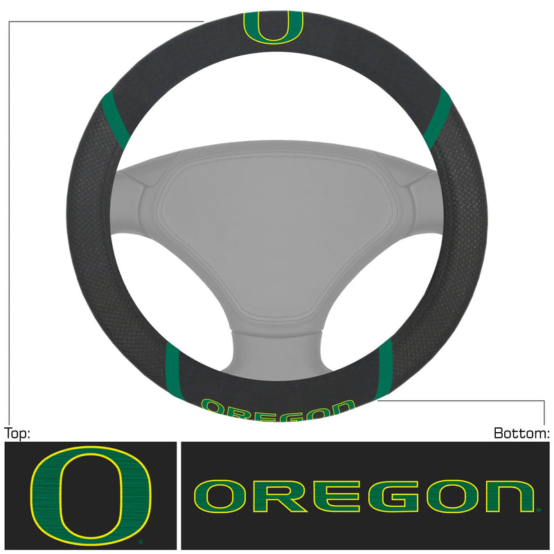 FANMATS - 14924 NCAA University of Oregon Ducks Polyester Steering Wheel Cover 15"x15" - BeesActive Australia