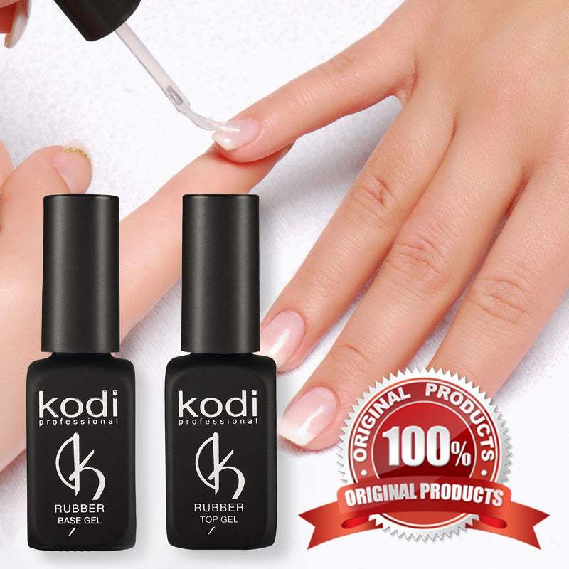 Professional Rubber Top Gel By Kodi | 12ml 0.42 oz | Soak Off, Polish Fingernails Coat Kit | For Long Lasting Nails Layer | Easy To Use, Non-Toxic & Scentless | Cure Under LED Or UV Lamp - BeesActive Australia