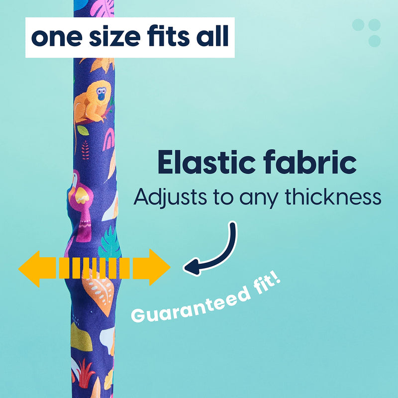 myCover - Trendy Cover for Crutches and Canes, fits All Crutches and Walking Sticks, Elastic Fabric, Washable (Dots) Dots - BeesActive Australia