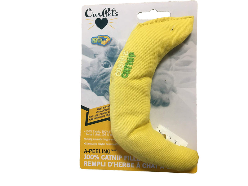 Cosmic Catnip 100% Catnip Filled Banana Toy One Size Yellow - BeesActive Australia