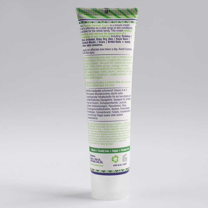 Human+Kind Family Remedy Cream - 8-in-1 Miracle Formula - For Irritated, Itchy, Dry, Cracked Skin, Stretch Marks, Scars, Razor Burn, Eczema, and Brittle Nails - Natural, Vegan Skin Care - 3.3 fl oz - BeesActive Australia