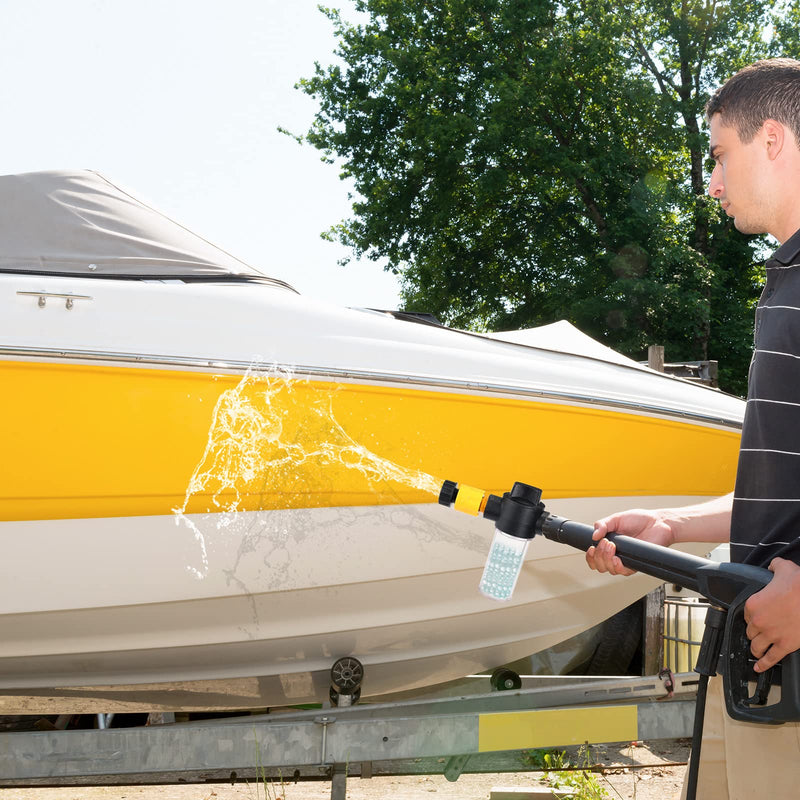 Boat Engine Flush Mixer Liquid Flow Valve for Salt Remover Solution Ideal to Flush Outboard and Inboard Engines Connects with Garden Hose, Spray Nozzle, Engine Flusher - BeesActive Australia
