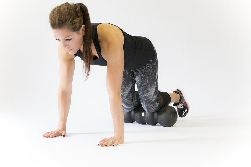 Rollga Foam Roller PRO for Back Pain, Shin Splints, and Sore Muscle Recovery, Hard Foam, 18 inches Black - BeesActive Australia