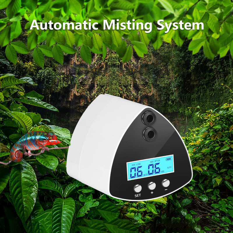 DAOTAILI Reptile Misting System, Automatic Intelligent Reptile Humidifiers with 3 PCS Spray Nozzles, LCD Reptile fogger with Smart Timing Rainforest.This is Rainforest Device, Not A Sprayer - BeesActive Australia