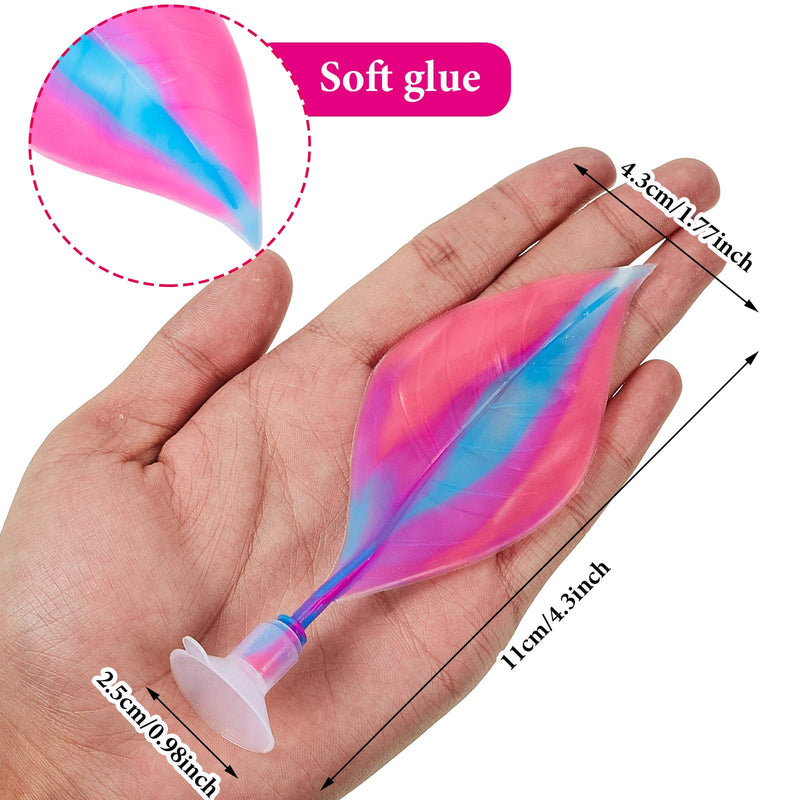 WILLBOND 2 Pieces Silicone Betta Bed Leaf Hammock for Betta Fish, Betta Fish Bed, Practical Resting Spot, No BPA, Comfortable and Safe Blue, Pink - BeesActive Australia