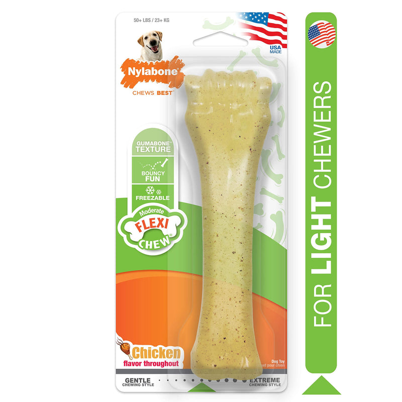 Nylabone Flex Moderate Chew Dog Toy Chicken X-Large/Souper (1 Count) X-Large/Souper (1 Count) - BeesActive Australia