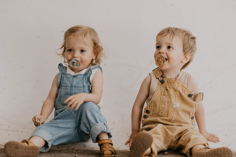 BIBS Tie-Dye Baby Pacifier | BPA-Free Natural Rubber Baby Pacifier | Made in Denmark | Cloud/Ivory 2-Pack (6-18 Months) - BeesActive Australia
