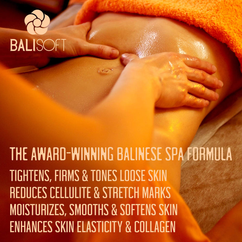 BALISOFT Organic Skin Tightening & Firming Gel. Full Body Slimming, Toning, Anti-Aging, Cellulite, Wrinkle & Stretch Mark Treatment. Crepey, Sagging & Loose Skin Moisturizing Cream. Non Greasy Gel - BeesActive Australia