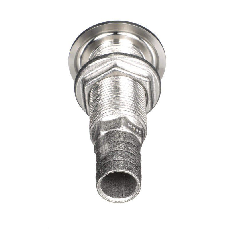 [AUSTRALIA] - attwood 66547-3 Stainless Steel Straight Thru-Hull Valve Fitting, Barbed, Standard Length, for 3/4-Inch Interior Diameter Hose 