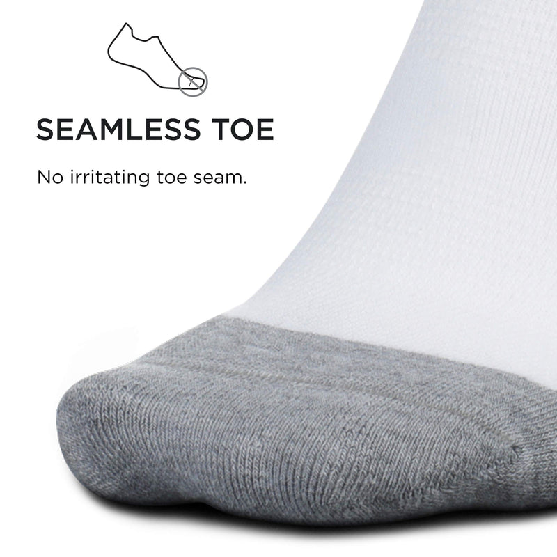 [AUSTRALIA] - Feetures Elite Max Cushion No Show Tab Sock Block Medium White 