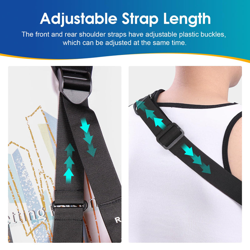 Arm Sling Shoulder Injury Immobilizer Rotator Cuff Support Brace for Sleeping, Comfortable Medical Sling Arm for Shoulder Injury, Left and Right Arm for Men and Women - BeesActive Australia