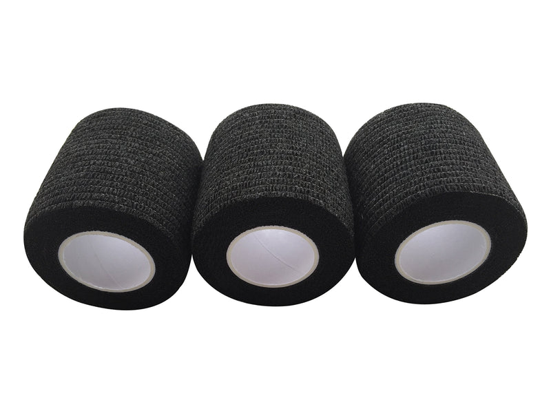 zechy Grip Tape - Hockey, Baseball, Lacrosse, Anything You Need a Better Grip on - 2 inch by 15 feet (3 Pack) Black - BeesActive Australia