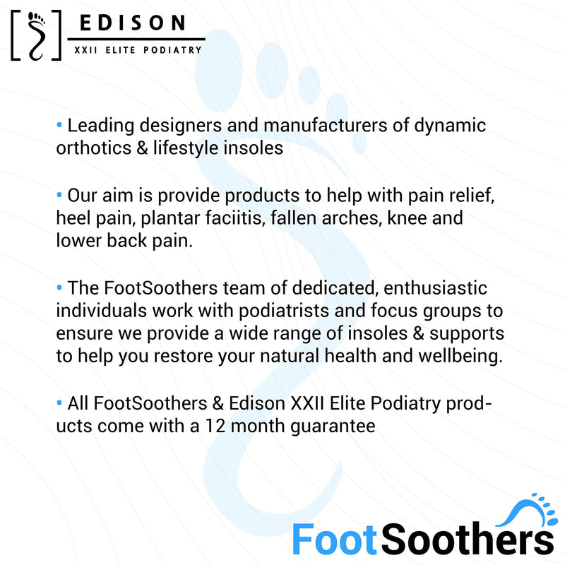 Edison Elite XXII Elite Podiatry® ArchCrossX Arch-support orthotic insoles For heel pain, plantar fasciitis, knee and backpain insoles! UK L: 9-10.5 - BeesActive Australia