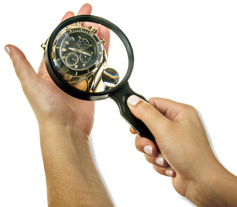 Carson MagniView Handheld 2x Magnifier with 4.5x Spot Lens 2x Magnification (3.25'' Lens Diameter) DS-36 - BeesActive Australia