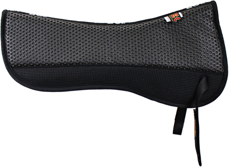 ECP Grip Tech Non Slip Half Saddle Pad Black - BeesActive Australia