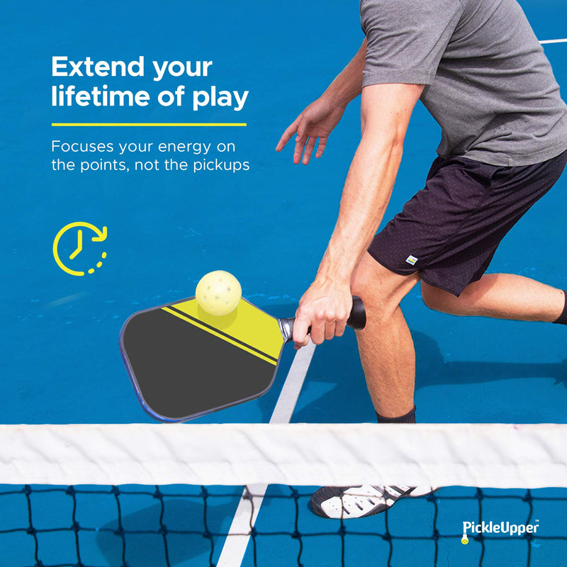 PickleUpper The Original Pickleball Ball Retriever - Attaches to Pickleball Paddles - The Easy Way to Pick Up Pickleball Balls Without Bending Over - Fits Standard Paddles - BeesActive Australia