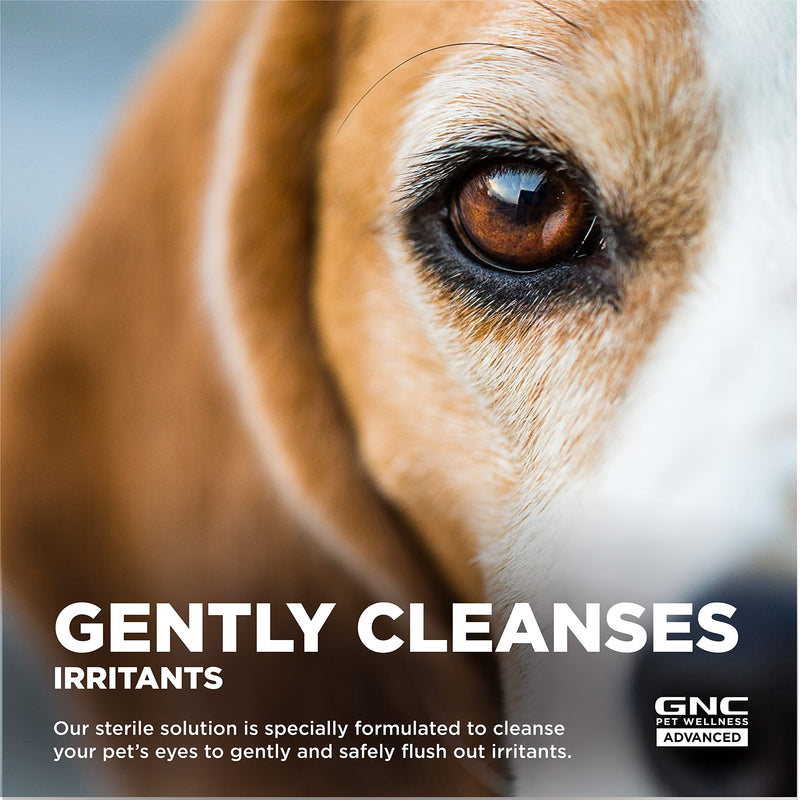 GNC Pets Advanced Sterile Eye Wash for Dogs | Dog Eye Wash Helps Relieve Irritation and Rinse Away Debris | Eye Relief Eye Wash for Dogs, 4 oz | Made in The USA (FF14829) - BeesActive Australia