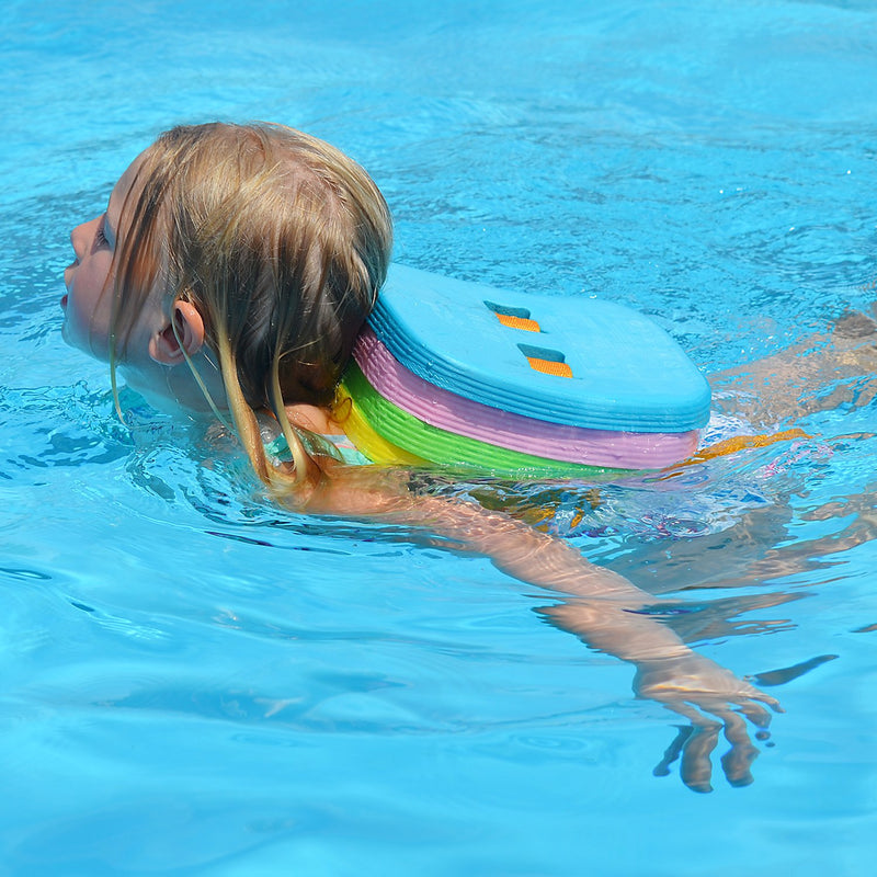 [AUSTRALIA] - TOYSHARING Back Float Safety Swim Bubble Belt with Adjustable Split Layers Swim Belts Secure Clip Buckle Progressive Swim Floaties for Swim Trainer Water Lesson Kids Toddler Children Swimming Aids 8.2" 